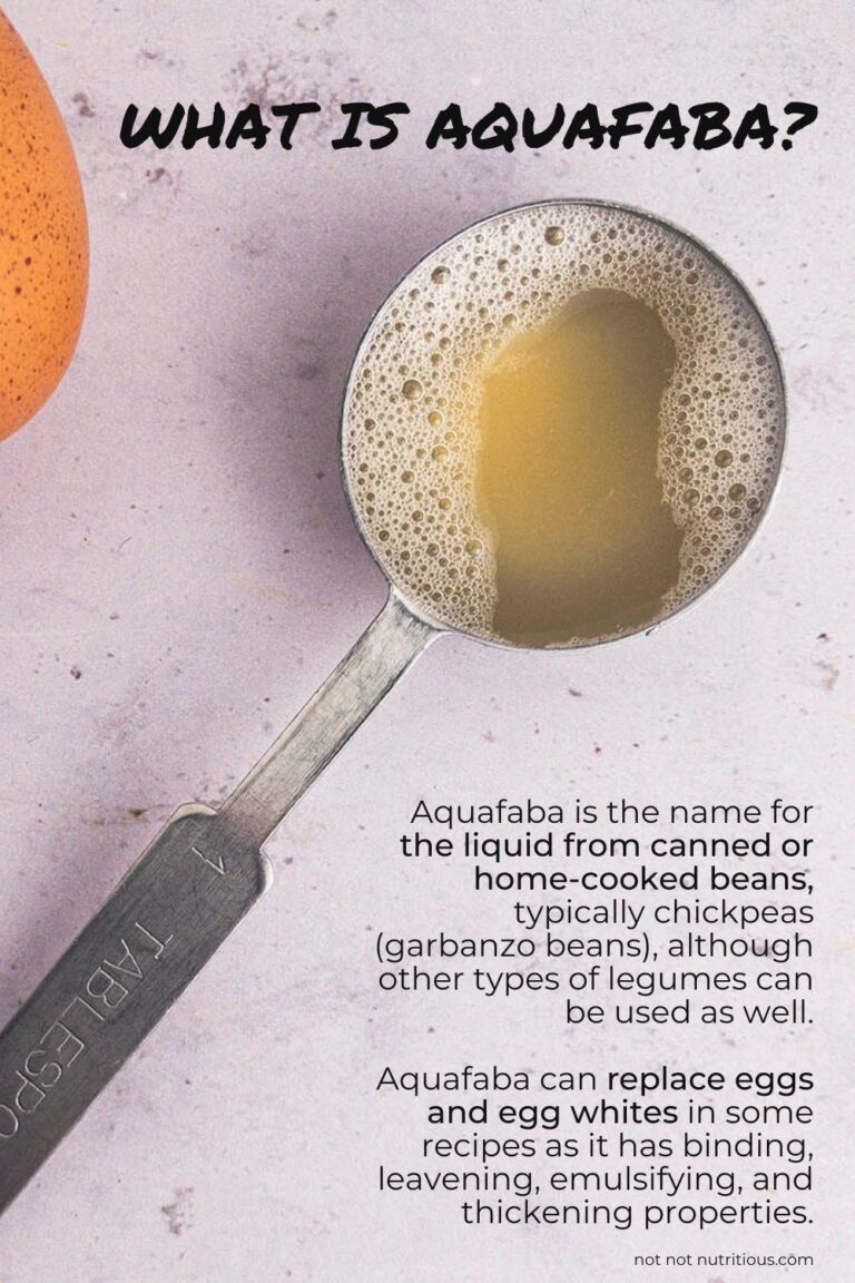Aquafaba An Easy Vegan Egg Replacer not not nutritious