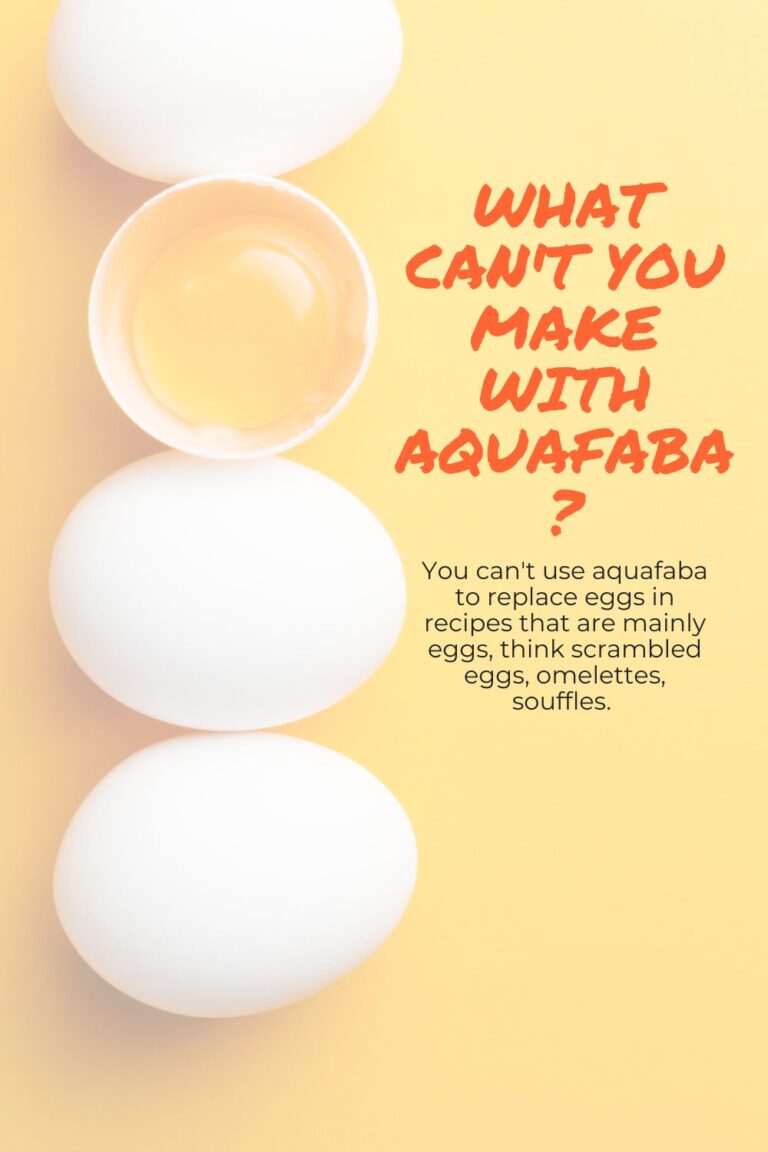 Aquafaba An Easy Vegan Egg Replacer not not nutritious