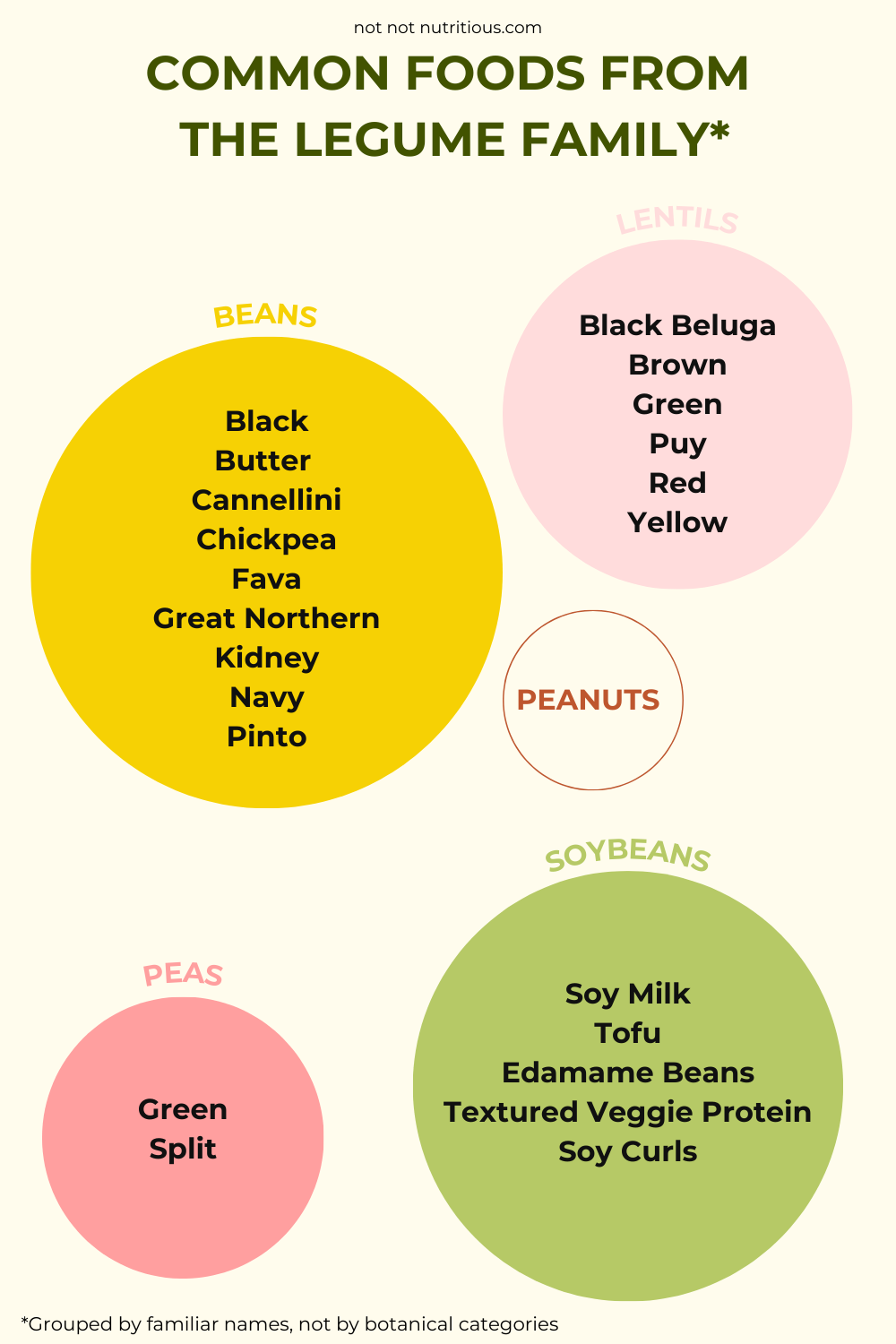Infographic: Common foods in the legume family
