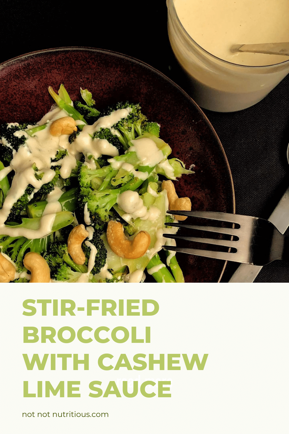 Pin for Stir-fried Broccoli with Cashew Lime Sauce