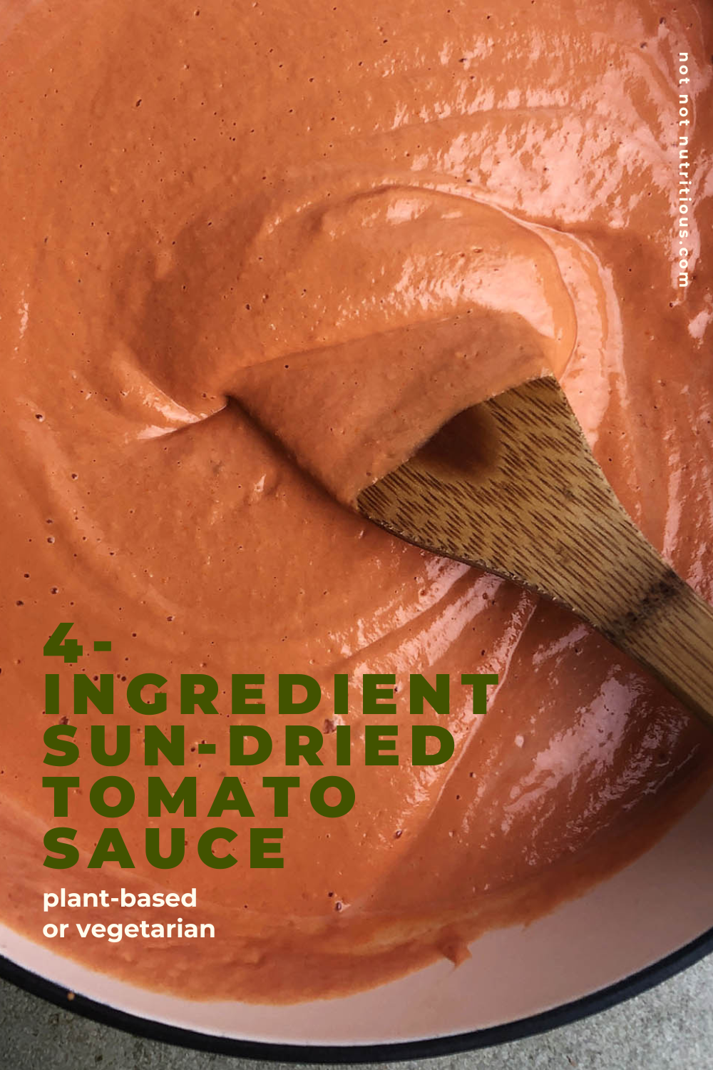Pin for 4-ingredients sun-dried tomato sauce