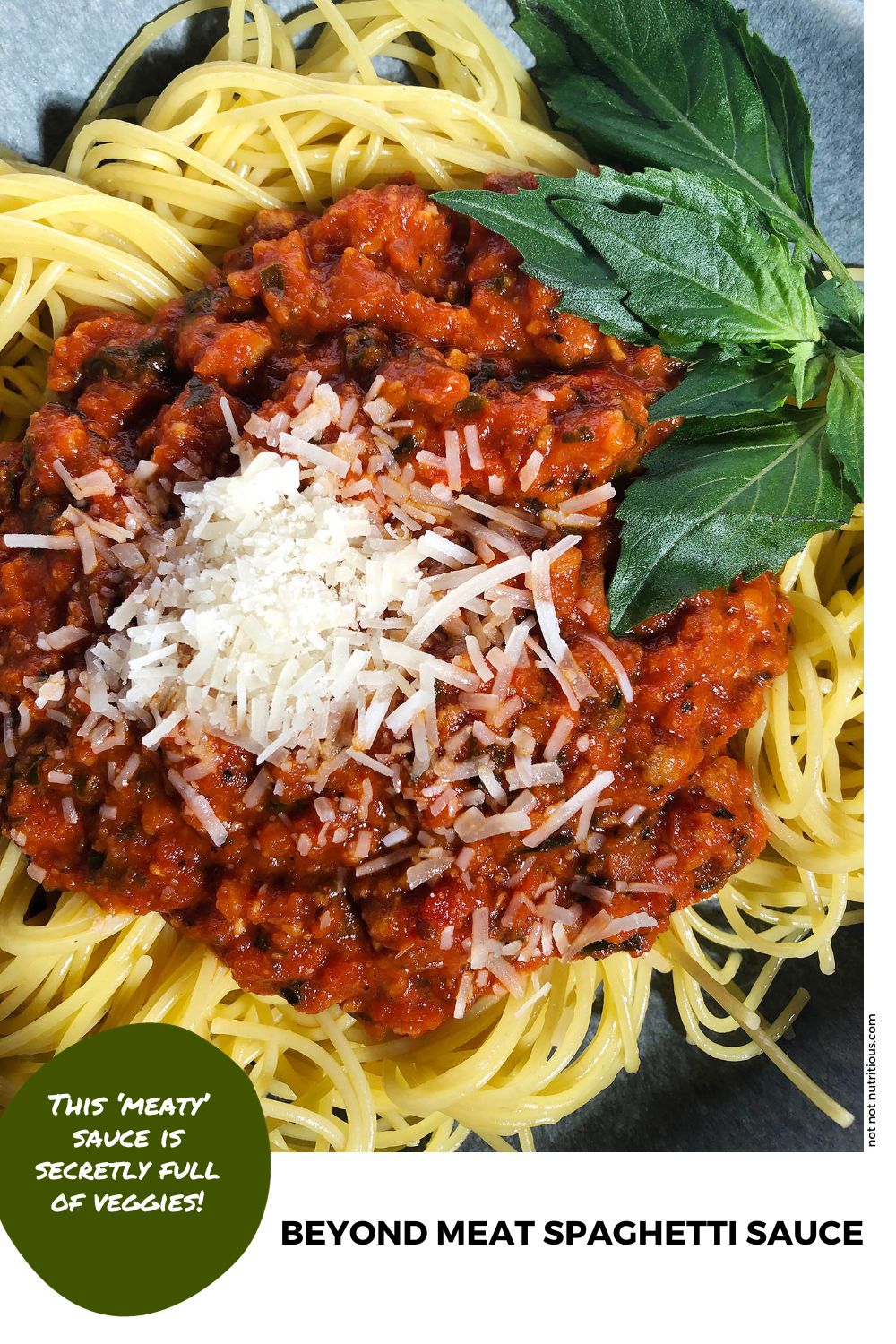 Pin for Beyond Meat Spaghetti Sauce