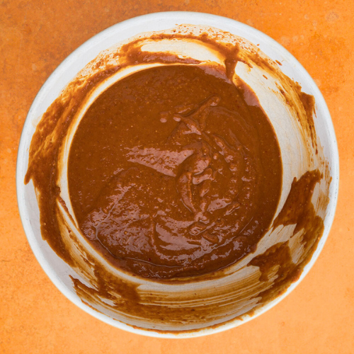 Top-down view of Spicy Thai Peanut Sauce